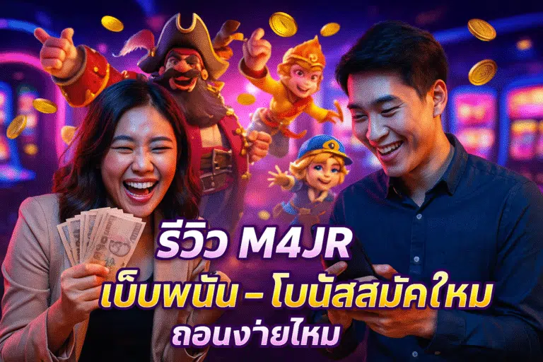 รีวิว M4JR เว็บพนัน – โบนัสสมัครใหม่ ถอนง่ายไหม