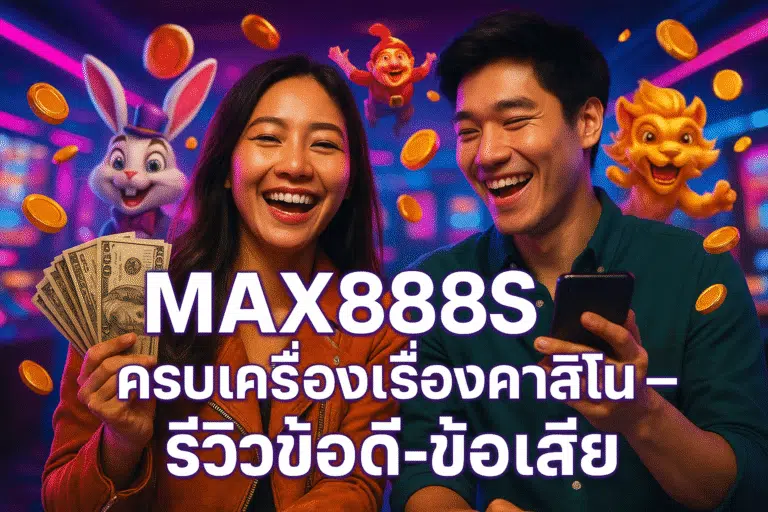 MAX888S ครบเครื่องเรื่องคาสิโน – รีวิวข้อดี-ข้อเสีย